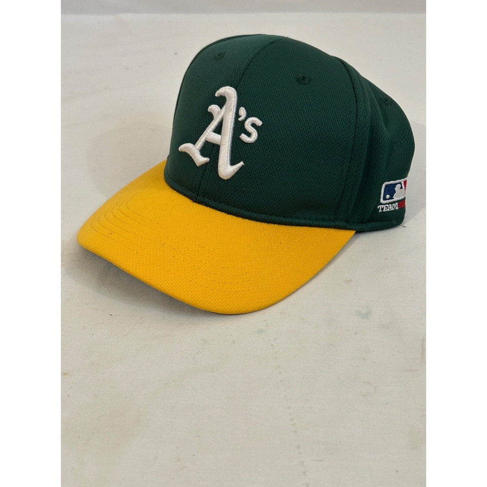 Oakland Athletics OC Sports MLB Hook and Loop Hat Cap Green/Yellow Size OS NEW